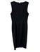 J. Crew Size s / 4 Black Viscose & Polyester Sleeveless Round Neck Dress Black / s / 4
