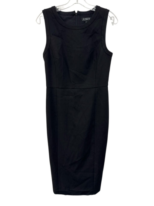 J. Crew Size s / 4 Black Viscose & Polyester Sleeveless Round Neck Dress Black / s / 4