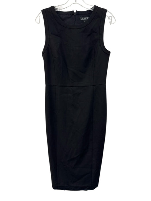 J. Crew Size s / 4 Black Viscose & Polyester Sleeveless Round Neck Dress Black / s / 4