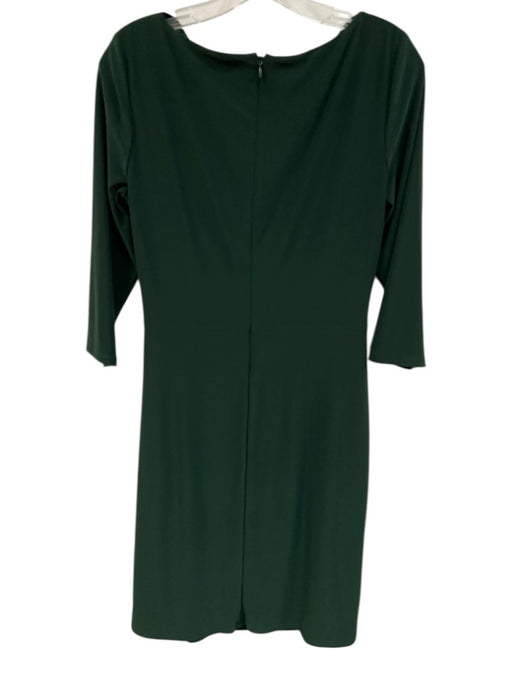 Lauren Ralph Lauren Size S / 6 Dark Green Polyester Blend 3/4 Sleeve Dress Dark Green / S / 6