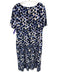 Lauren Ralph Lauren Size 16 White, Blue & navy Polyester Blend Floral Dress White, Blue & navy / 16