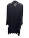 Eileen Fisher Size M Black Silk Elastic Waistband Sheer Button Up Pant Set Black / M