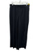 Eileen Fisher Size M Black Silk Elastic Waistband Sheer Button Up Pant Set Black / M