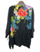 Johnny Was Size M Black, Blue & Multi Cupra Rayon Floral Button Front Jacket Black, Blue & Multi / M