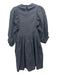 Hunter Bell Size S Black Cotton notched collar Balloon Sleeve Knee length Dress Black / S