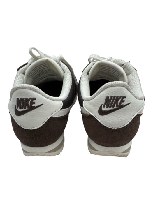 Nike Shoe Size 8 Brown & White Suede & Textile Round Toe Lace Up Sneakers Brown & White / 8