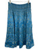 Love The Label Size S Blue & White Cotton Smocked Waist Band High Waist Skirt Blue & White / S
