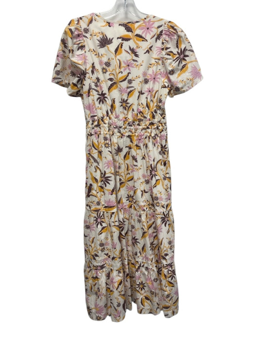 By Anthropologie Size S White, Purple & Yellow No Fabric Tag Botanical Dress White, Purple & Yellow / S