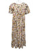 By Anthropologie Size S White, Purple & Yellow No Fabric Tag Botanical Dress White, Purple & Yellow / S
