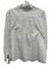 Hunter Bell Size S White Cotton Long puff sleeve Button Collar Blouse Top White / S