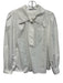Hunter Bell Size S White Cotton Long puff sleeve Button Collar Blouse Top White / S
