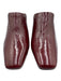 Dolce Vita Shoe Size 8 Wine Red Leather Upper Crinkle Pointed Square Toe Mules Wine Red / 8