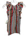 Ulla Johnson Size 6 White, Brown & Red Cotton Striped Sleeveless Striped Top White, Brown & Red / 6