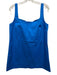 Pomander Place Size M Blue Cotton Blend Sleeveless Square Neck A Line Mini Dress Blue / M