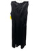 Philosophy di Lorenzo Serafini Size 10 Black Acetate Satin Sleeveless Dress Black / 10