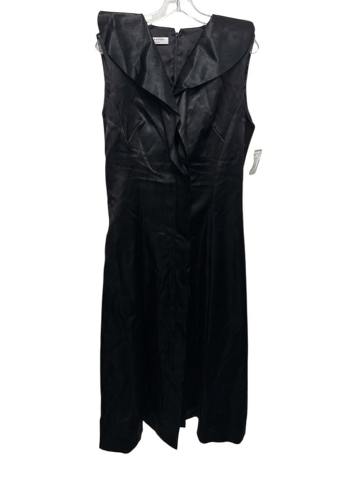 Philosophy di Lorenzo Serafini Size 10 Black Acetate Satin Sleeveless Dress Black / 10