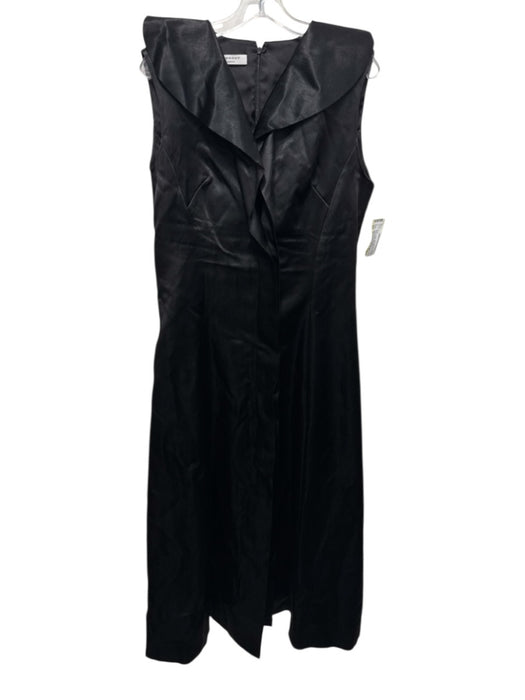 Philosophy di Lorenzo Serafini Size 10 Black Acetate Satin Sleeveless Dress Black / 10