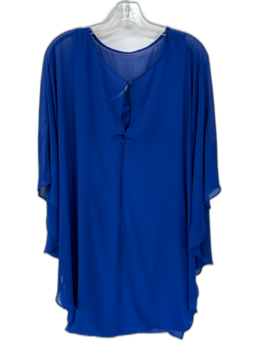 Joseph Ribhoff Size 10 Electric Blue Polyester Cap Sleeve Dress Electric Blue / 10