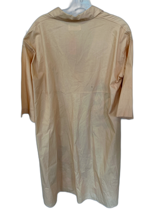 Psophia Vazquez de Castro Size Est L Peach & Black Cotton Long Bell Sleeve Dress Peach & Black / Est L