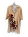Psophia Vazquez de Castro Size Est L Peach & Black Cotton Long Bell Sleeve Dress Peach & Black / Est L