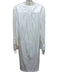Kal Rieman Size L White Cotton Long Sleeve Buttons High Low Knee length Dress White / L