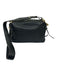 Marc Jacobs Black Pebbled Leather Gold Tone Hardware Rectangle Logo Bag Black / Medium