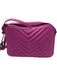 Saint Laurent Fuchsia Pink Leather Quilted Camera Tassel Crossbody Bag Fuchsia Pink / S