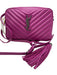 Saint Laurent Fuchsia Pink Leather Quilted Camera Tassel Crossbody Bag Fuchsia Pink / S