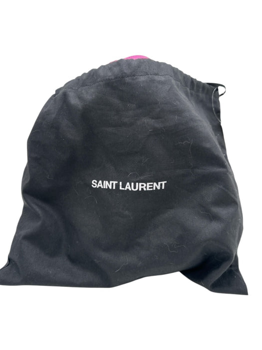 Saint Laurent Fuchsia Pink Leather Quilted Camera Tassel Crossbody Bag Fuchsia Pink / S
