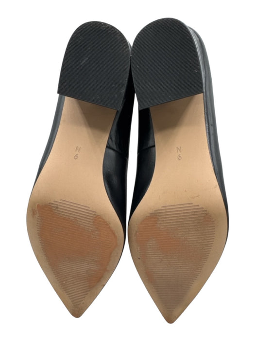Vaneli Shoe Size 9 Black Leather Pointed Toe Block heel Pumps Black / 9