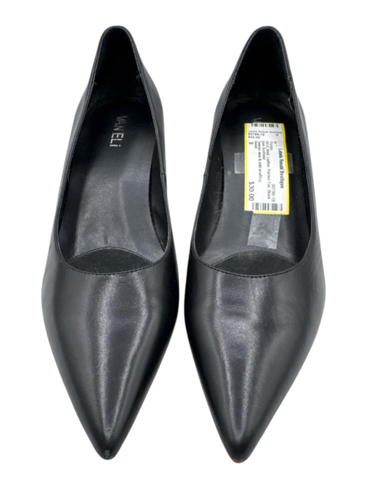 Vaneli Shoe Size 9 Black Leather Pointed Toe Block heel Pumps Black / 9