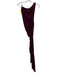 Norma Kamali Size S Burgundy Purple Polyester Blend Ruched One Shoulder Dress Burgundy Purple / S