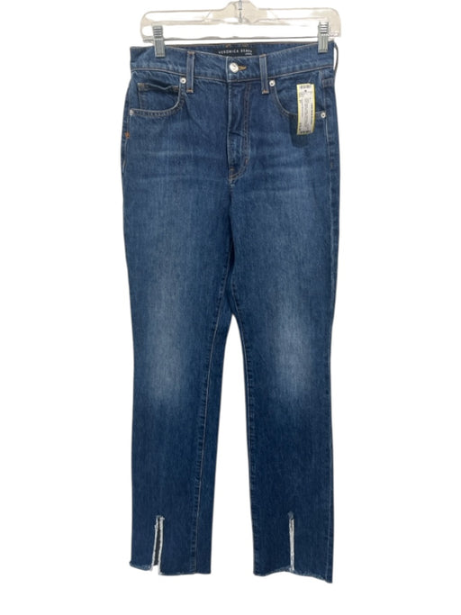Veronica Beard Jeans Size 27 Indigo Wash Cotton Distressed Raw Hem Jeans Indigo Wash / 27