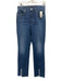 Veronica Beard Jeans Size 27 Indigo Wash Cotton Distressed Raw Hem Jeans Indigo Wash / 27