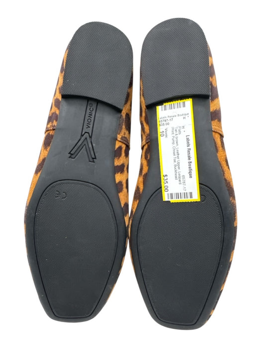 Vionic Shoe Size 10 Tan & brown Leather Upper Leopard Print Pump Flats Tan & brown / 10