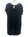 Dolan Size M Black Cupro Blend Cap Sleeve U Neck Pocketed Mini Dress Black / M