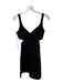 Theory Size M Black Viscose Blend Side Cut Outs Mini Dress Black / M