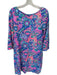 Lilly Pulitzer Size M Royal Blue Pima Cotton Back Cut Out 3/4 Sleeve Dress Royal Blue / M