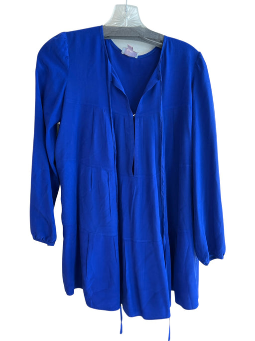 Issa London Size 6 Royal Blue No Fabric Tag Long Sleeve Round Neck Pockets Top Royal Blue / 6