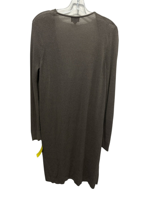 W by Worth Size M Gray brown Cotton & Rayon Long Sleeve Knit Button Cardigan Gray brown / M