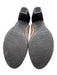Munro Shoe Size 8.5 Brown Leather Peep Toe Open Heel Zip Up Midi Heel Booties Brown / 8.5