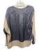 Dries Van Noten Size 36/S Beige & Gray Viscose & Cotton Long Sleeve Stripe Top Beige & Gray / 36/S