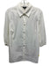 Worth Size 10 White Cotton & Nylon Puff 1/2 Sleeve Faux Pearl Button Blouse Top White / 10