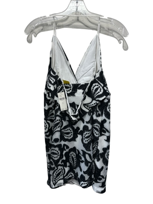 Maeve by ANTHROPOLGIE Size 6 Black & White Polyester Blend Spaghetti Strap Dress Black & White / 6