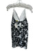 Maeve by ANTHROPOLGIE Size 6 Black & White Polyester Blend Spaghetti Strap Dress Black & White / 6