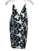 Maeve by ANTHROPOLGIE Size 6 Black & White Polyester Blend Spaghetti Strap Dress Black & White / 6