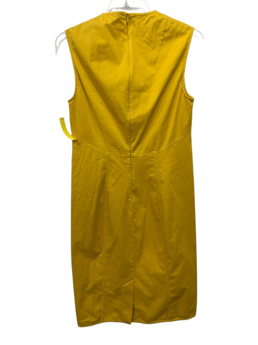 Henrik Vibskov Size Medium Yellow Cotton Blend Sleeveless Paneled Dress Yellow / Medium