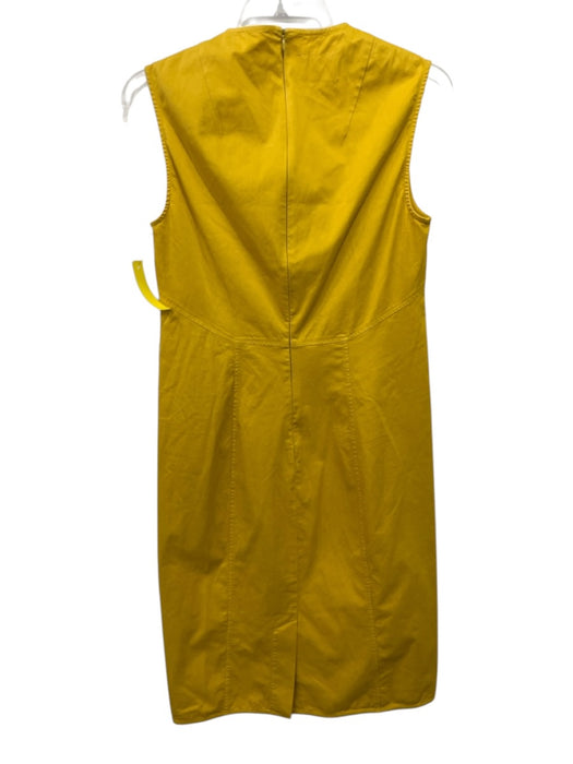 Henrik Vibskov Size Medium Yellow Cotton Blend Sleeveless Paneled Dress Yellow / Medium