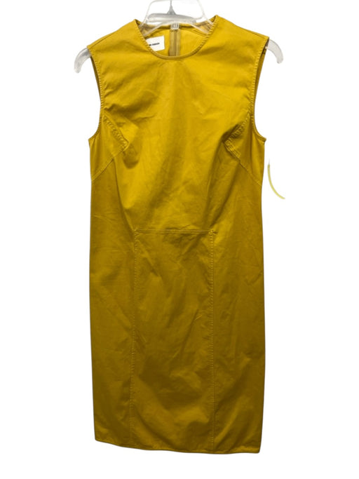 Henrik Vibskov Size Medium Yellow Cotton Blend Sleeveless Paneled Dress Yellow / Medium