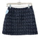 Hill House Size XS Black & Blue Wool Blend Metallic Thread Tweed Side Zip Skirt Black & Blue / XS